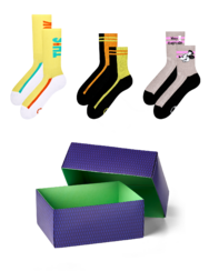 Подаръчен комплект – Цветни функционални чорапи 